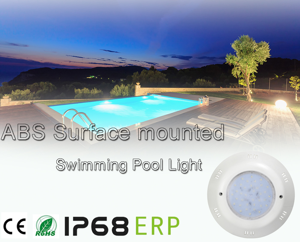 18W RGBWW ABS Surface Mounted Swimming Pool Light Jackery