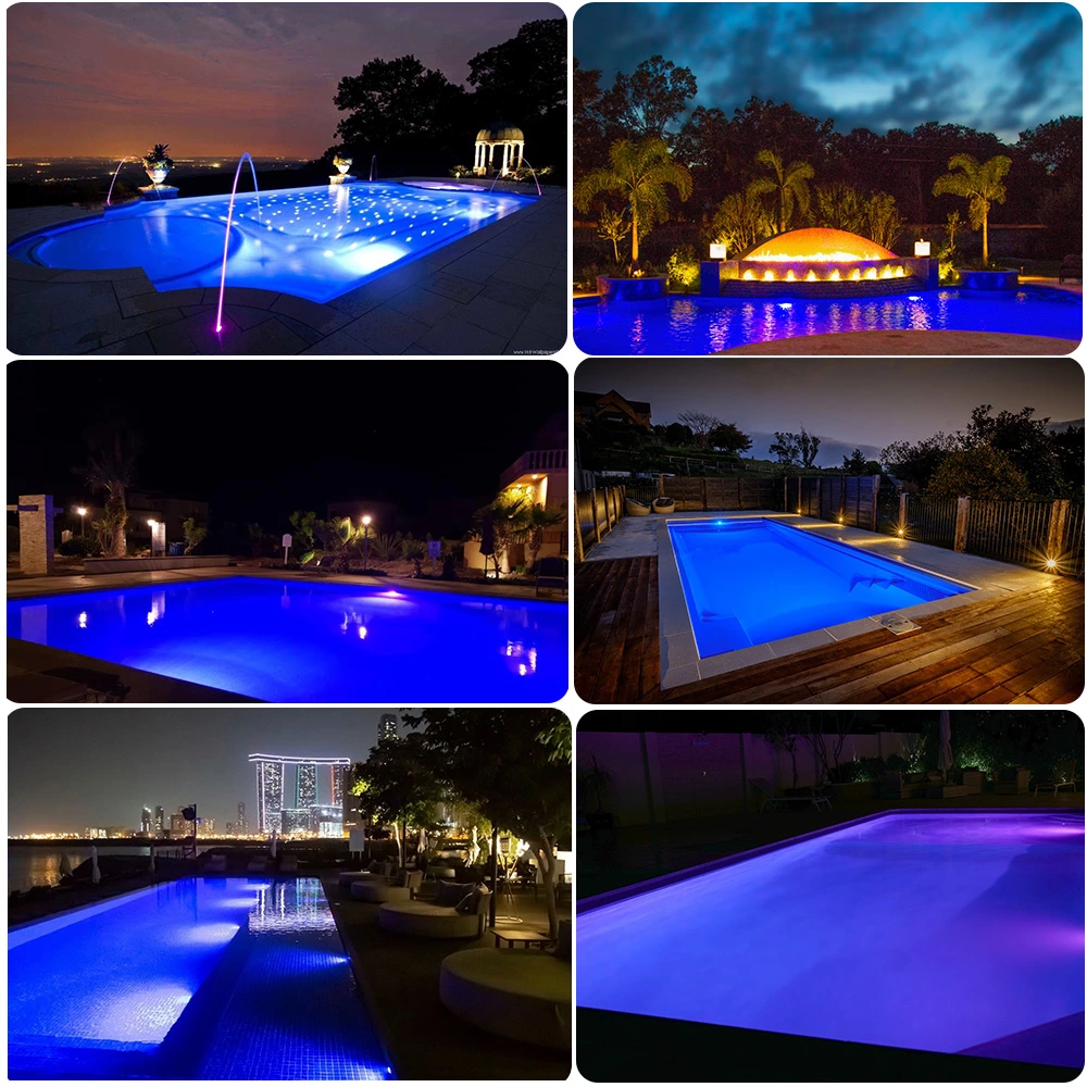 18W RGB 316/V4A Stainless Steel Fiber-glass Swimming Pool Light