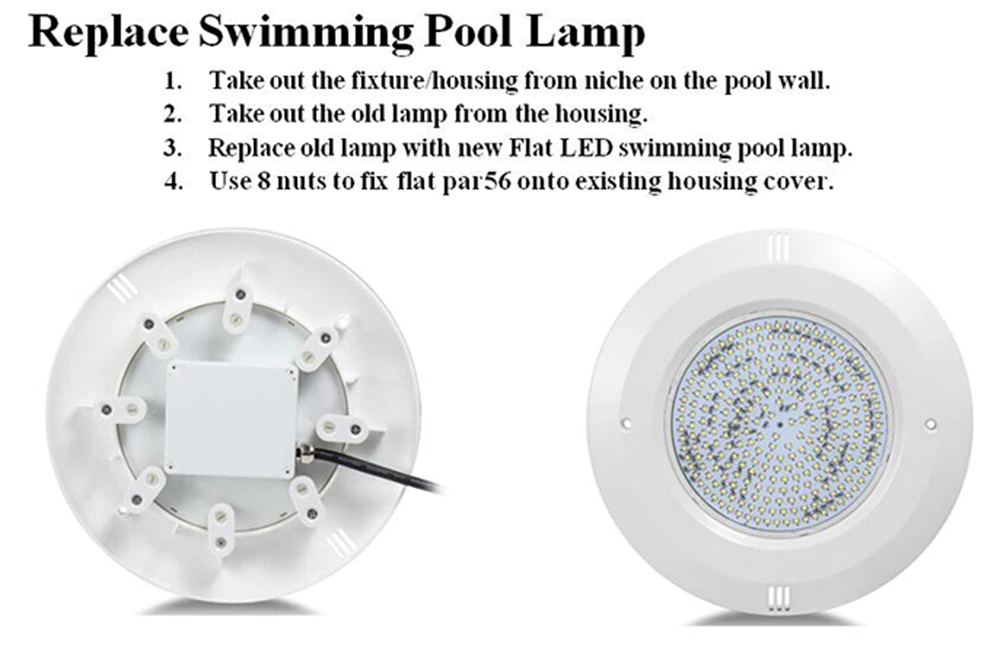 18W RGB Flat PAR56 Swimming Pool Light