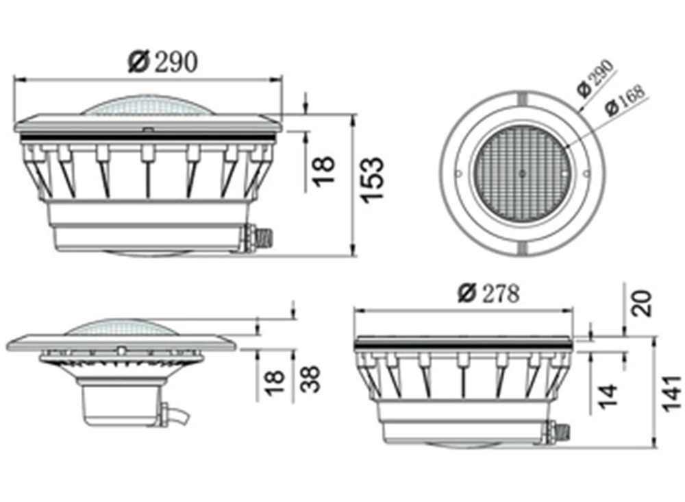 SP56HSL-PAR56 Housing(with Liner)