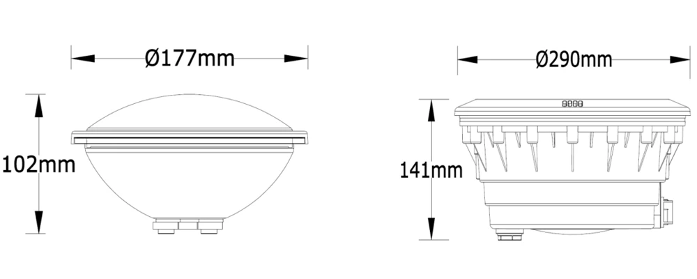 15W V4A/316 Stainless Steel PAR56 Swimming Pool Light