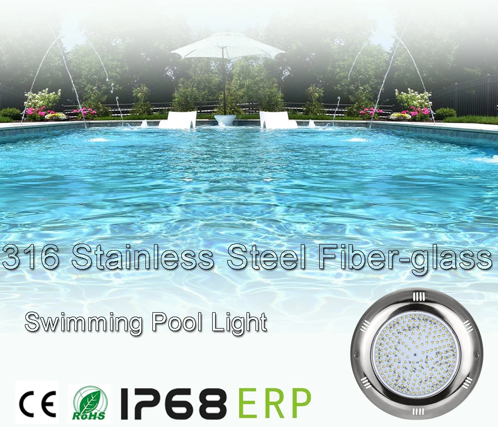 18W 316/V4A Stainless Steel Fiber-glass Swimming Pool Light