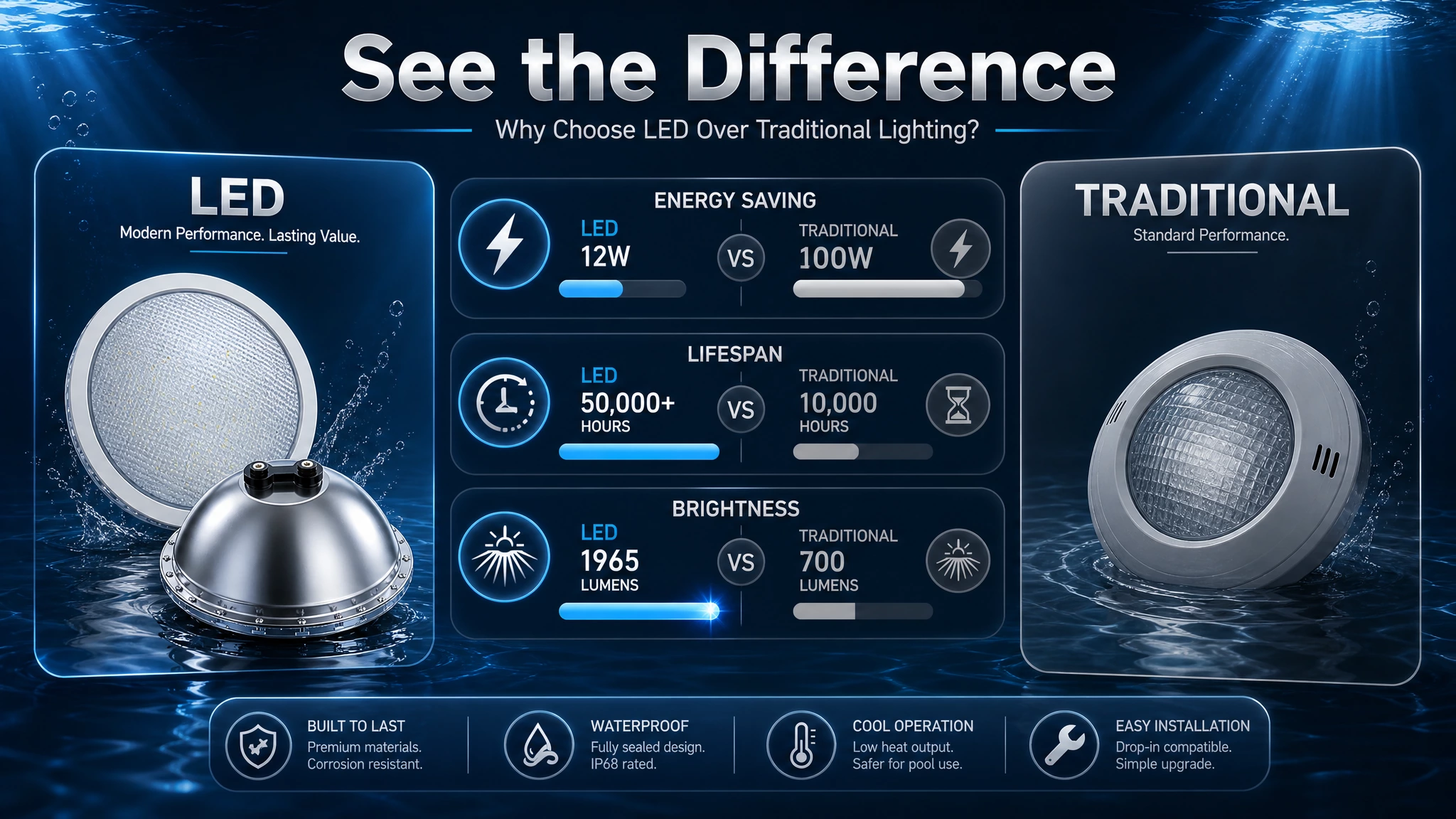 Best swimming pool led lights