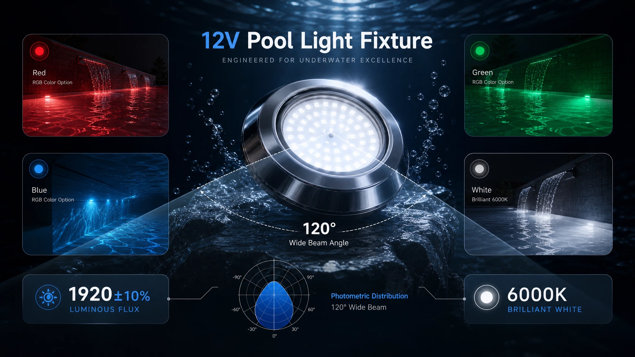 12v pool light fixture