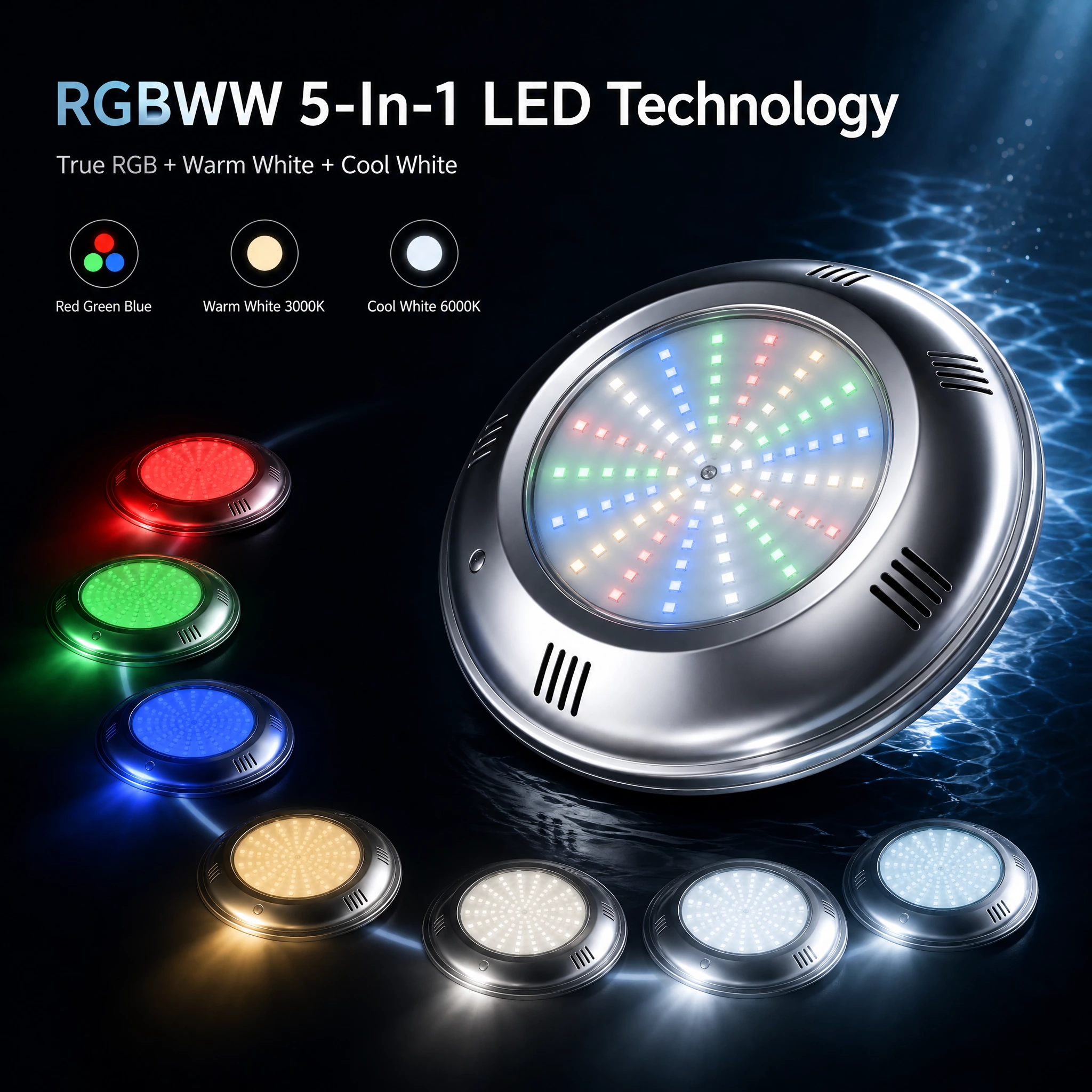 Remote control pool lights