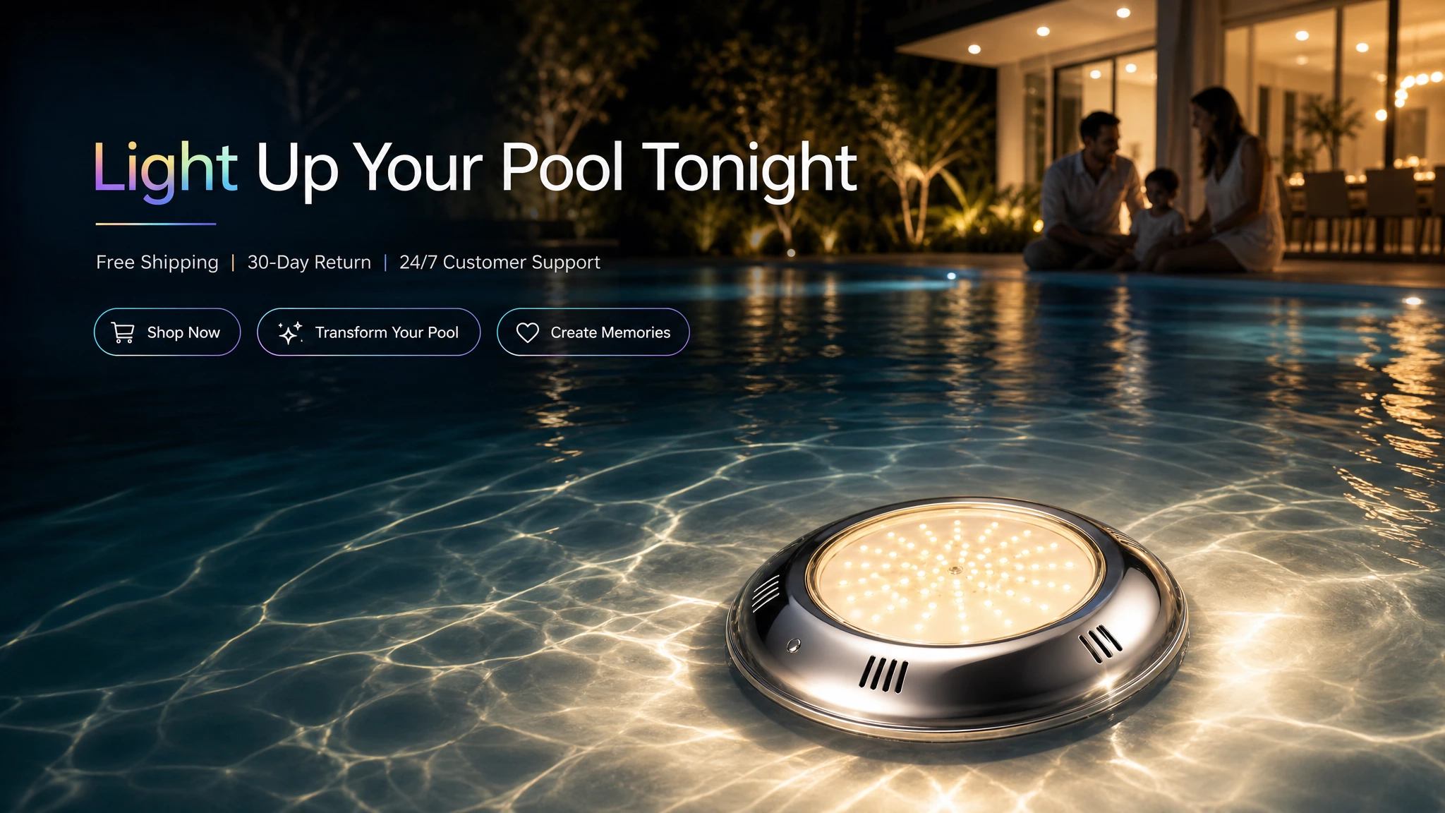 Remote control pool lights
