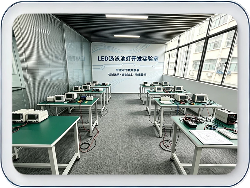 Full testing laboratory for IP68 LED underwater pool lights, Sundy Lighting factory