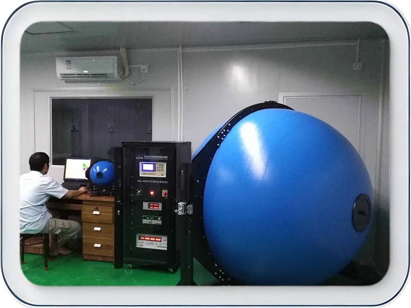 Integrating sphere testing equipment for LED pool light photometric test, Sundy Lighting lab
