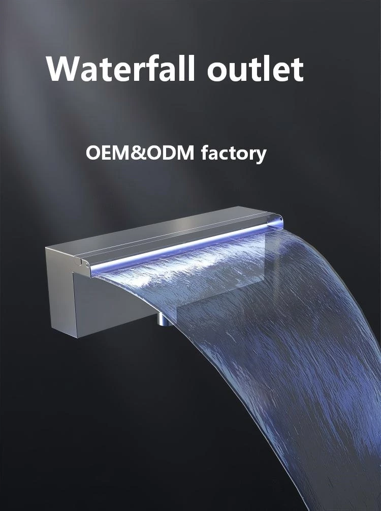 Waterfall outlet