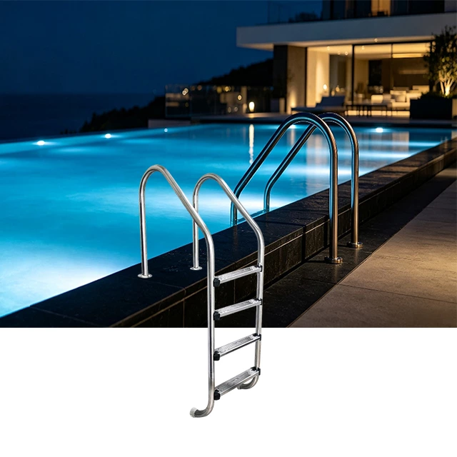 316 stainless steel 3 step pool ladder.