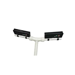 solar dual‑head fountain light