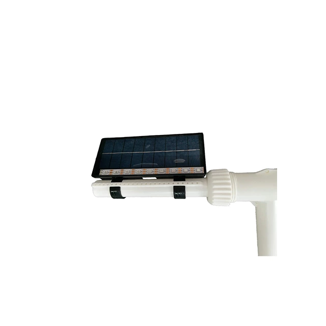 solar dual‑head fountain light