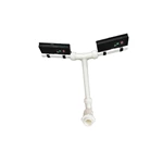 solar dual‑head fountain light