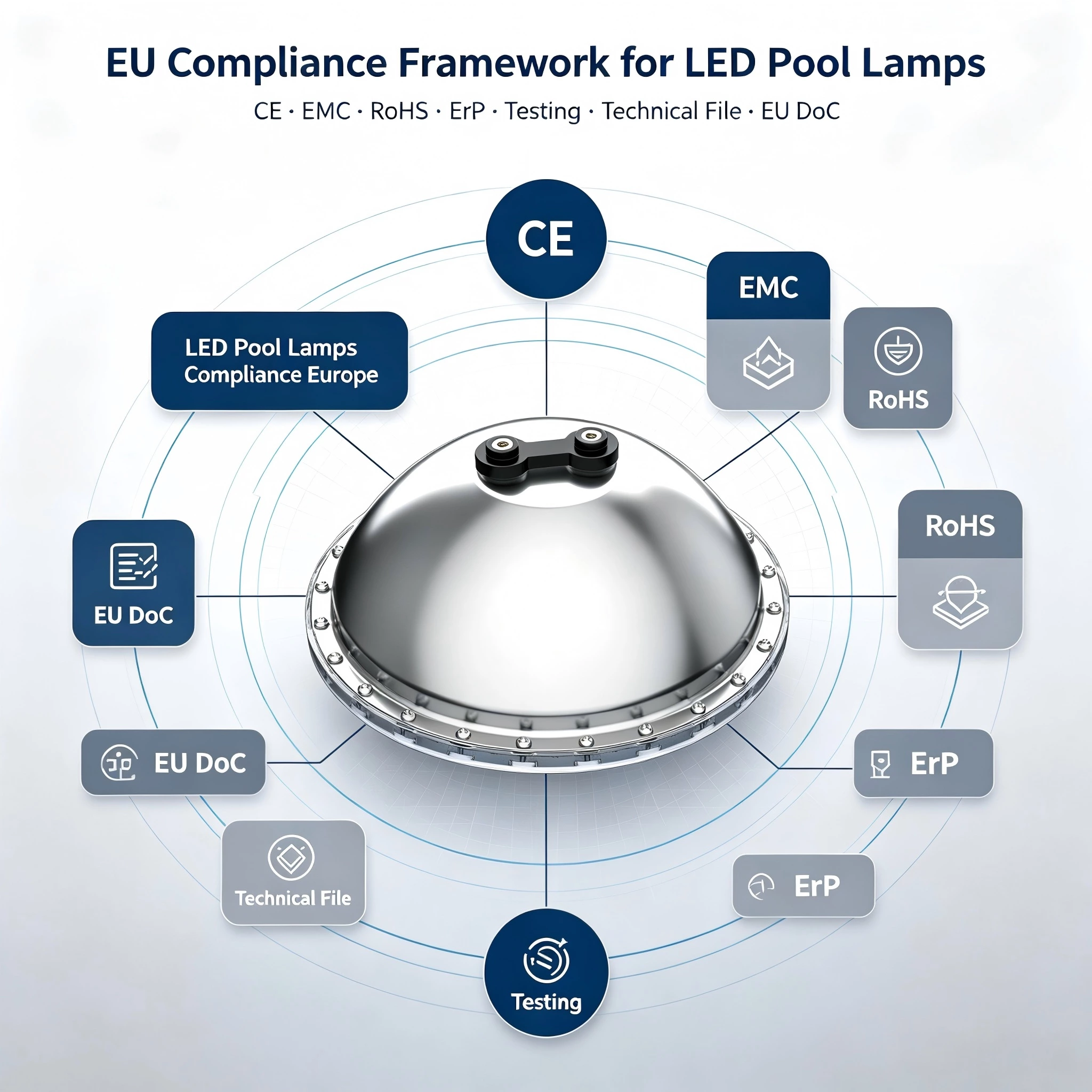 LED Pool Lamps Compliance Europe: CE & ErP Requirements Guide